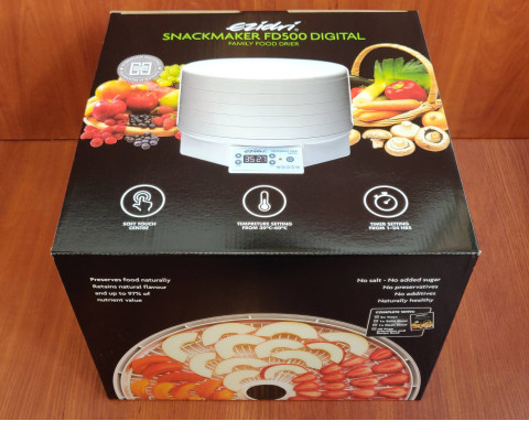 Закрытая фирменная коробка сушилки Ezidri Snackmaker FD500 Digital