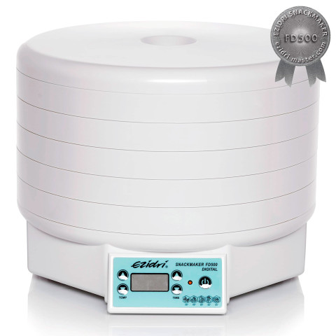 Сушилка Ezidri Snackmaker FD500 Digital в базовой комплектации: основание, 5 лотков и крышка