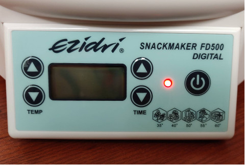 Погасший дисплей Ezidri Snackmaker FD500 Digital после окончания работы таймера