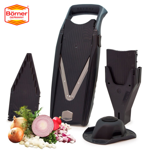 Овощерезка Borner V5 Prima Plus графит с вставками и плододержателем