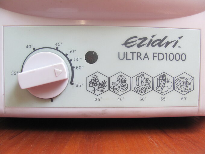 Панель керування Ezidri Ultra FD1000 зі шкалою 35–65 градусів і піктограмою трав