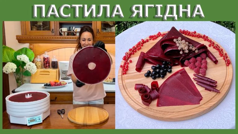 Обложка видео: два рецепта ягодной пастилы из малины, смородины и красной поречки